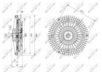 WILMINK GROUP wg1720992 -  Сцепление, вентилятор радиатора